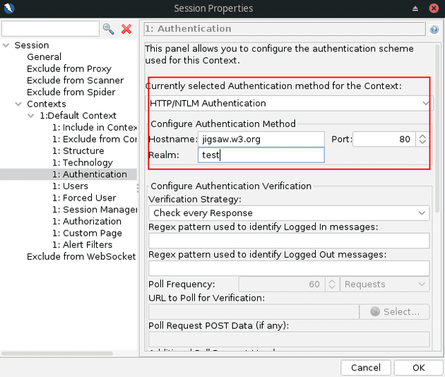 Set Authentication
